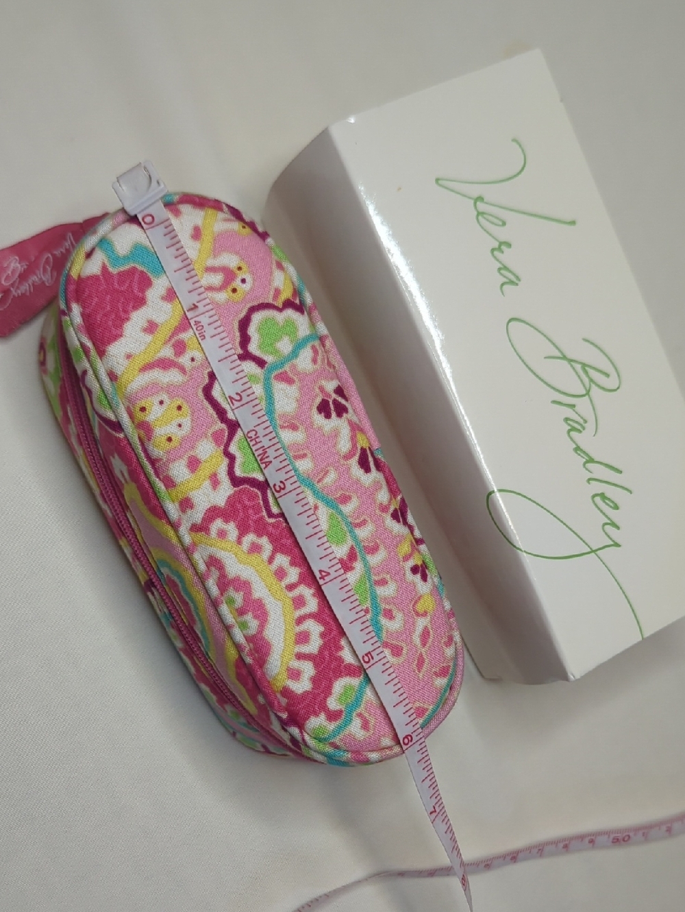 Vera Bradley Pink Multi Floral Quilted Pouch